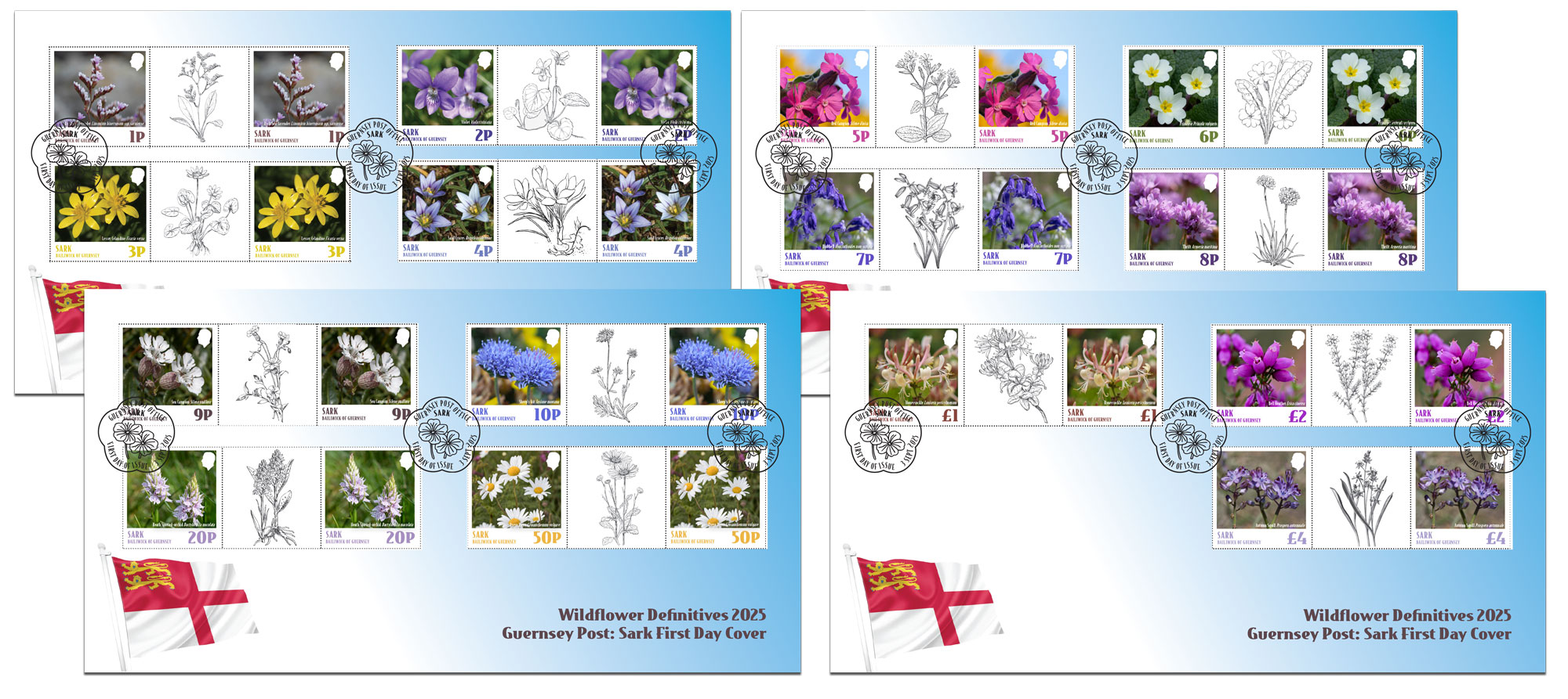 First Day Cover Gutter Pairs